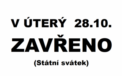 STÁTNÍ SVÁTEK 28.10